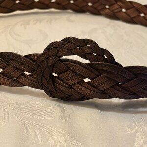 Copper Covered Metal Woven Belt, 37" length, adjustable with metal hook closure
